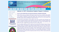 Desktop Screenshot of icbtsconference.com